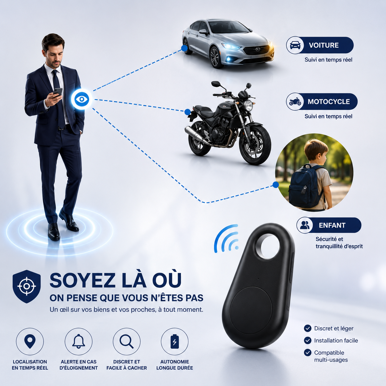Parce que ce qui compte mérite d'être protégé.
Protégez vos proches. Sécurisez vos biens.
Gardez toujours le contrôle.

Because what matters most deserves protection.
Protect your loved ones. Secure your valuables.
Stay in control - always.